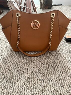 Michael Kors Jet Set Large Saffiano Leather Shoulder Bag